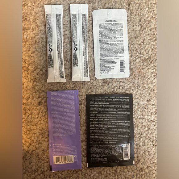 5 high end hair care samples - Picture 2 of 2